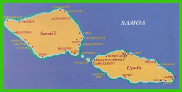Samoan Map