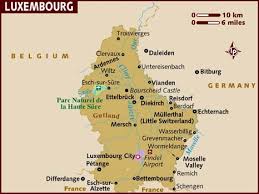 Mapa do Luxemburgo