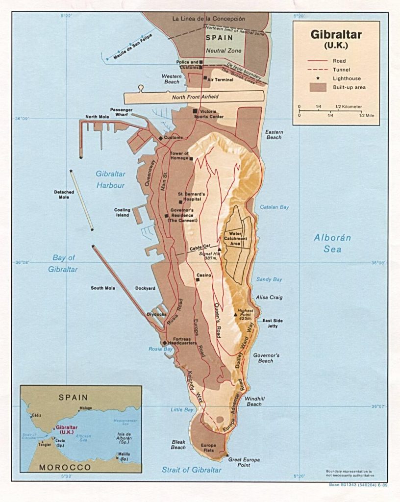 Gibraltar map