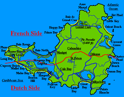 St. Maarten Map
