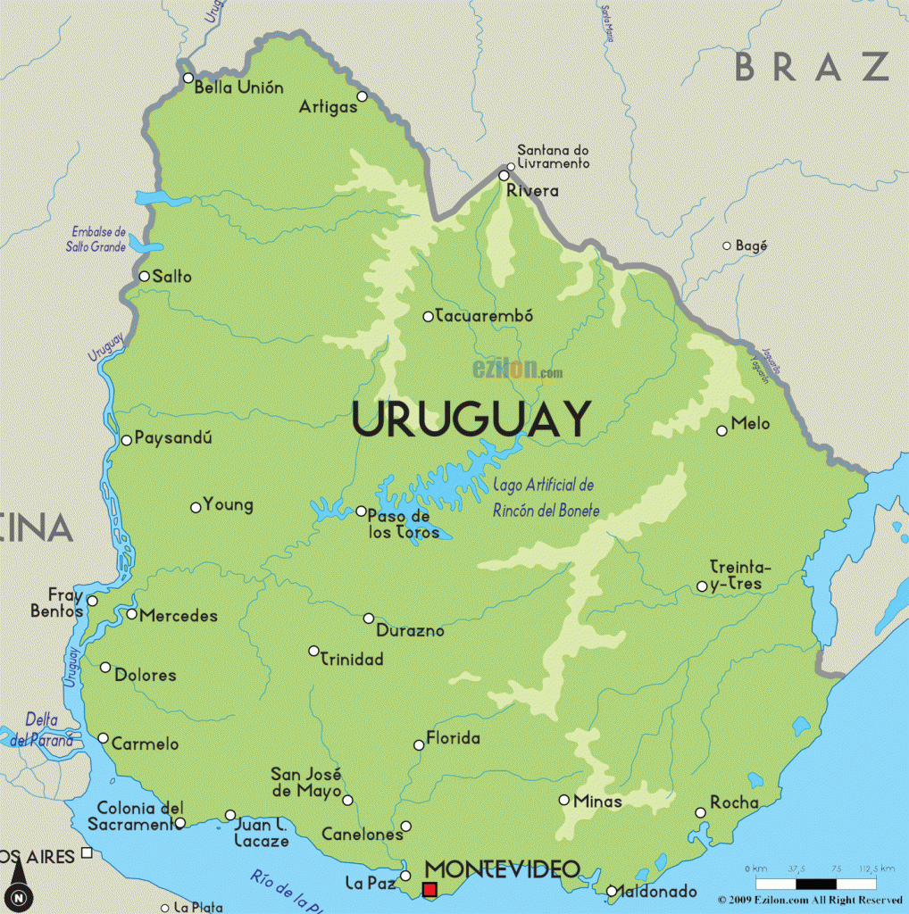 Uruguay map