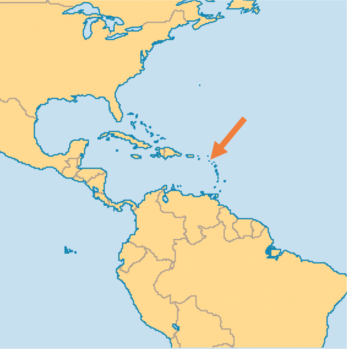 St. Kitts Nevis Map