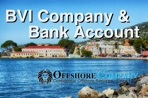 BVI company and bank account