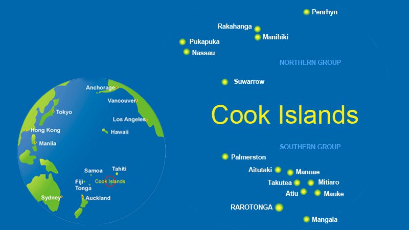 Cook Islands map