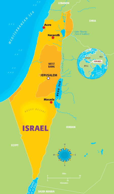 Map of Israel