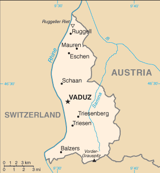  Liechtenstein Map