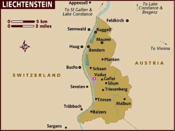 Liechtenstein Map