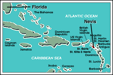 Nevis Map