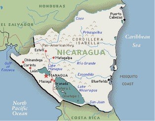 Nicaragua map