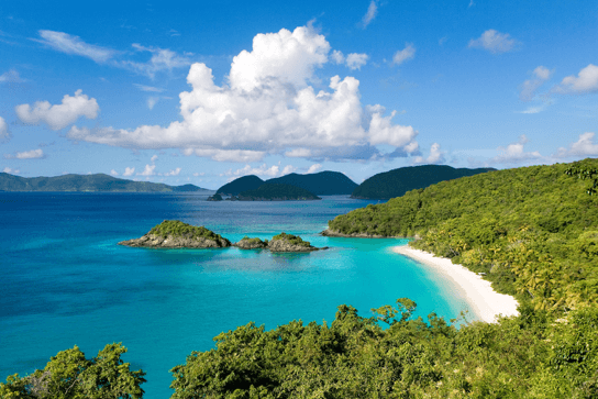 Beach in USVI