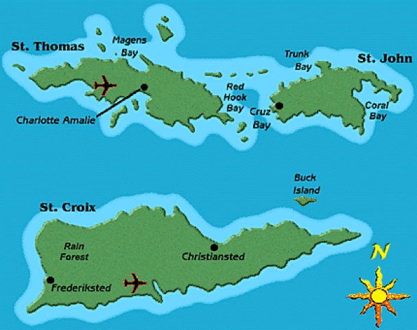 USVI map