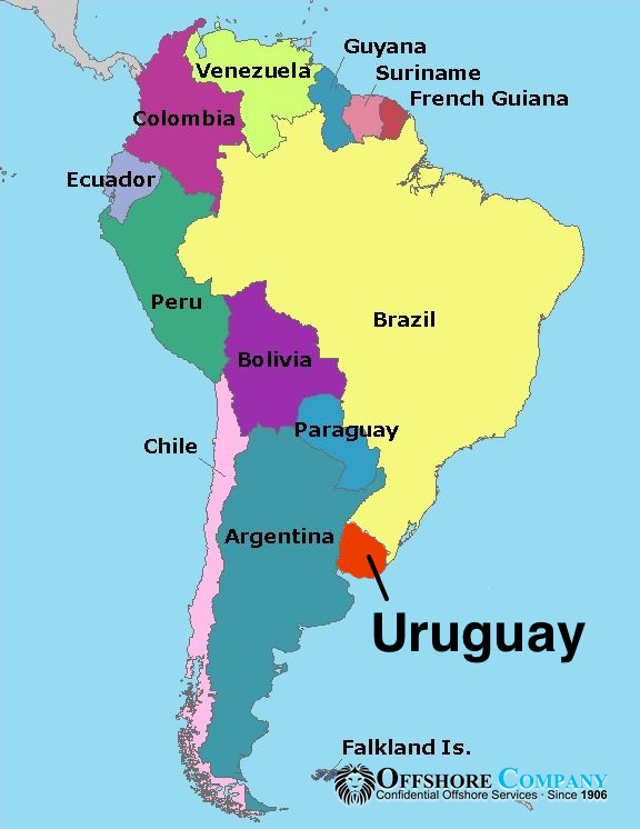 Uruguay in South America
