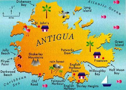 Antigua Map