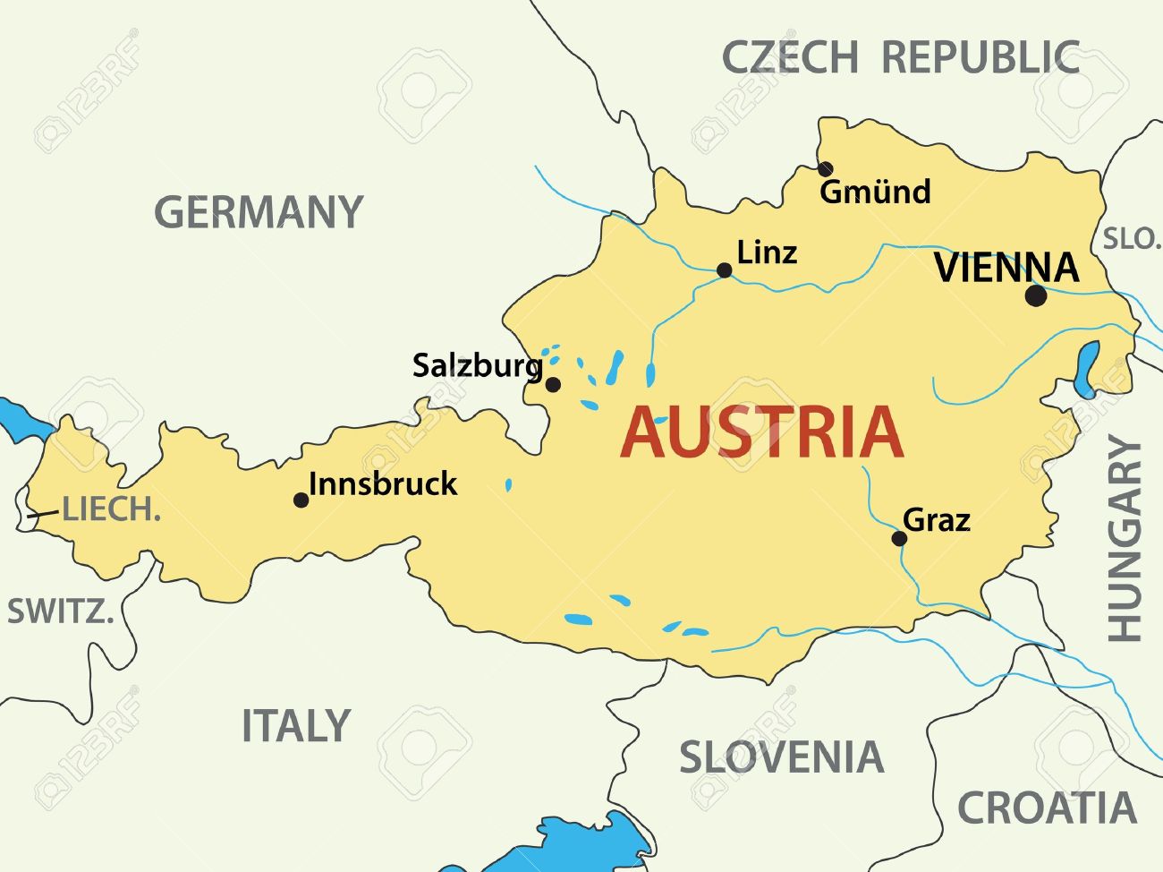 Austrian map