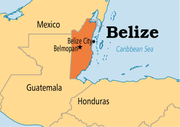 Belize LLC map