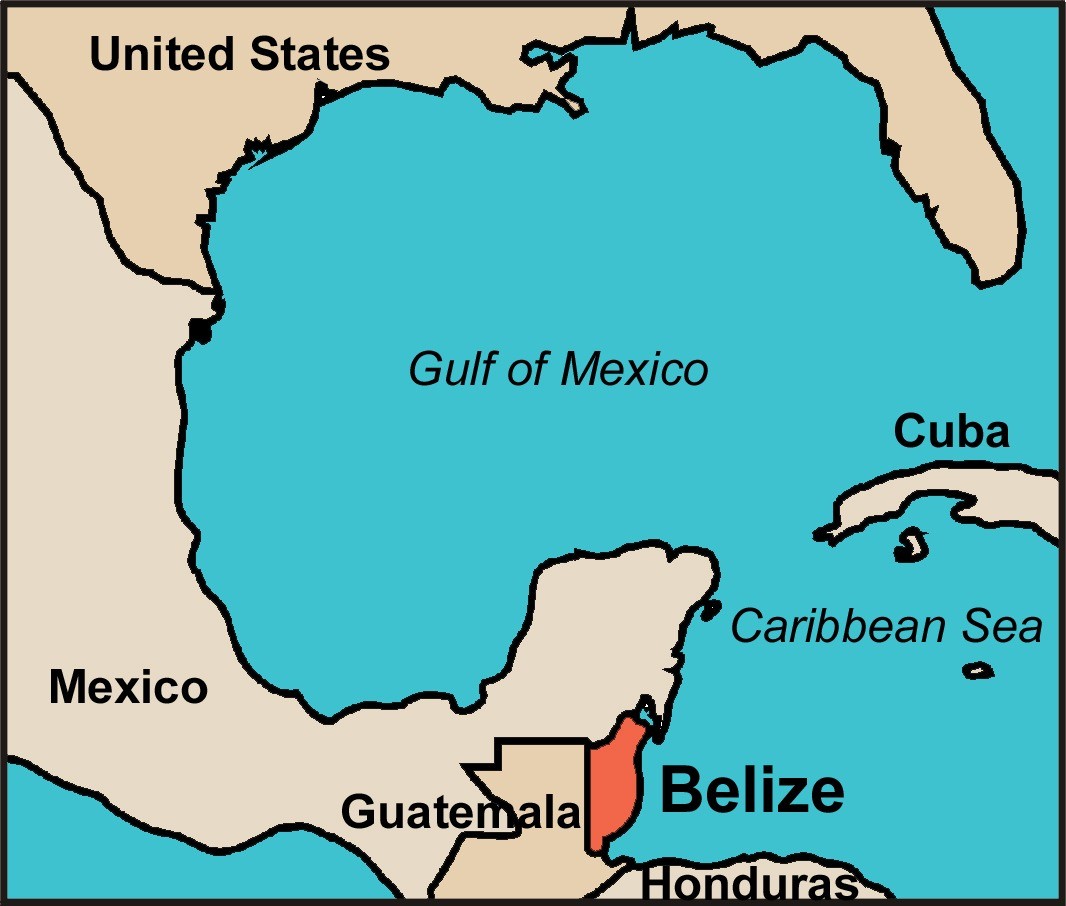 belize map