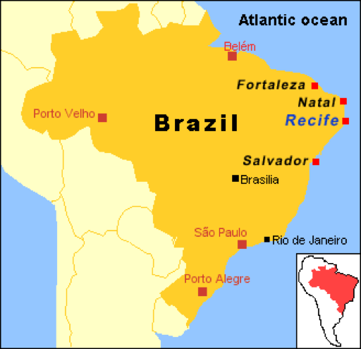 Map of Brazil