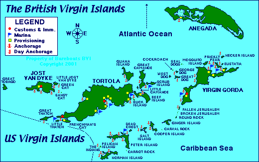Map of BVI