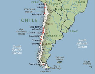 Map of Chile