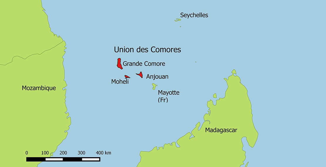 Comoros Map