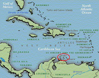 Curacao map