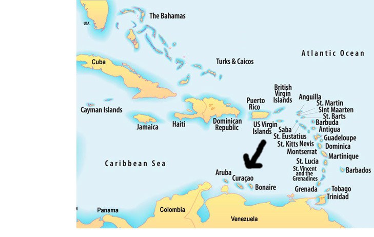 Curacao Map