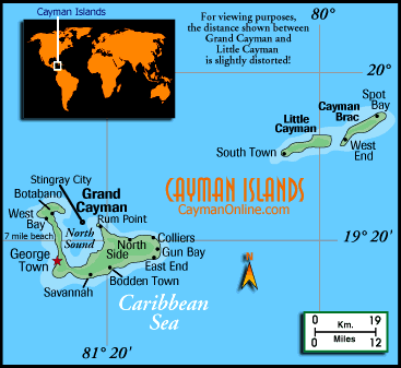 Cayman Islands Map