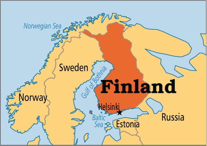 Map of Finland