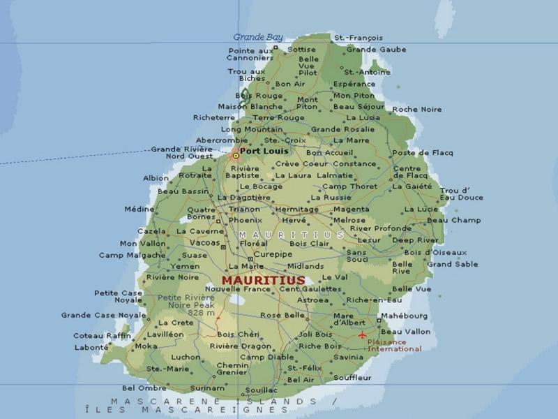 Mauritius Map