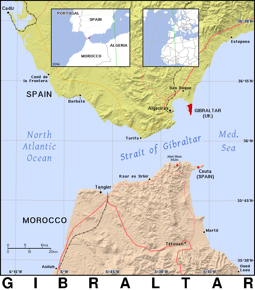 Gibraltar Map