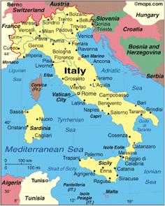 Map of Italy