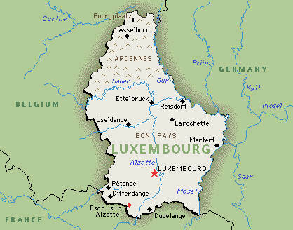 Luxembourg Map