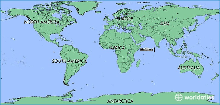 Maldives location map