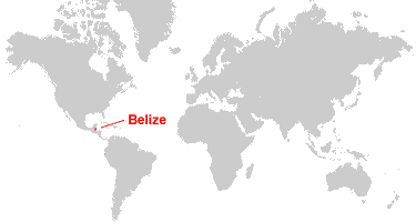 Map of Belize