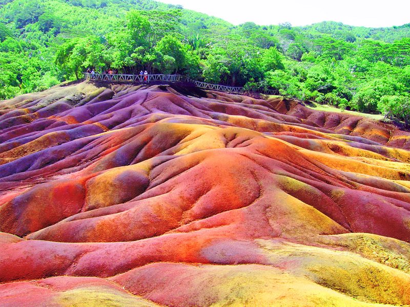 colorful hillside