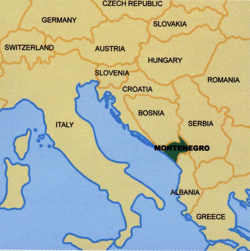 Montenegro Map