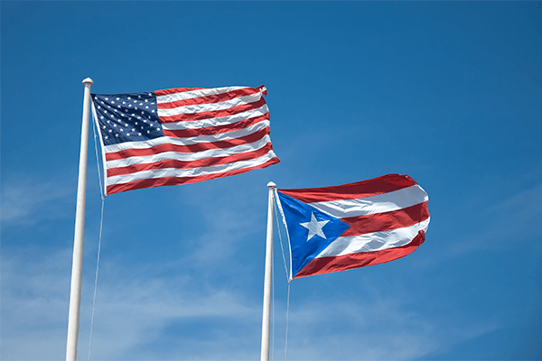 US Puerto Rico Flag