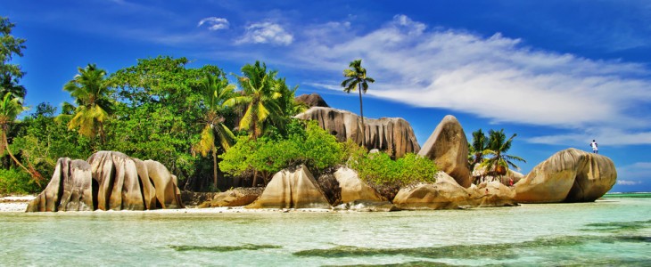 Coastline in Seychelles