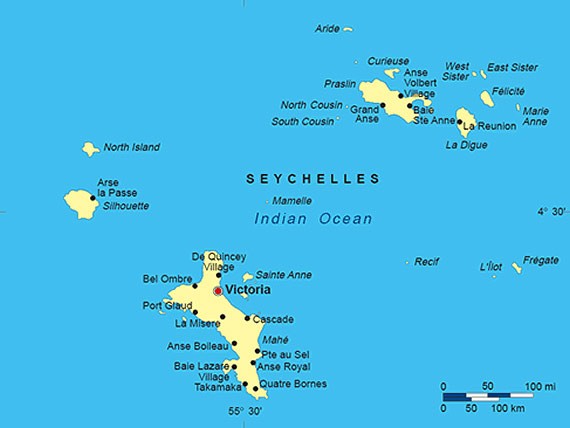 Seychelles map