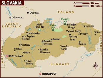 Slovakian Map