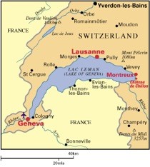 West Switzerland Map