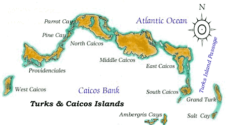 Turks and Caicos Map