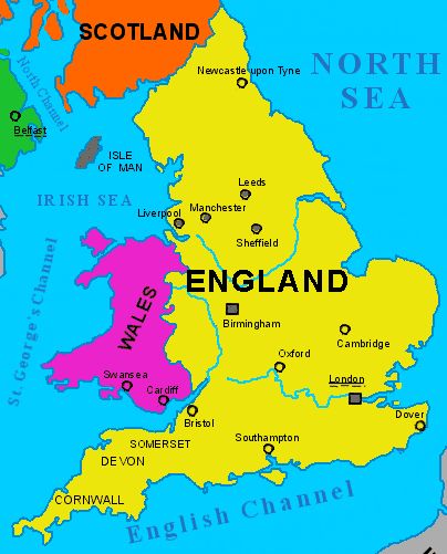 Map of UK